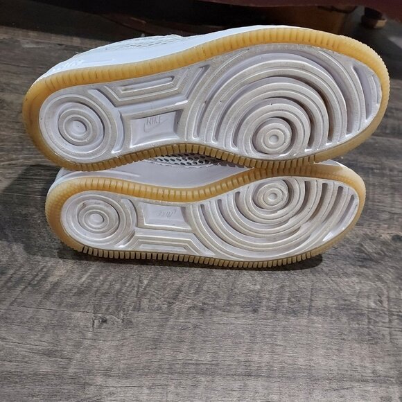 Nike Air Force 1 Upstep SI Particle Rose Athletic Shoes Womens 7.5 White Mesh - Picture 4 of 10